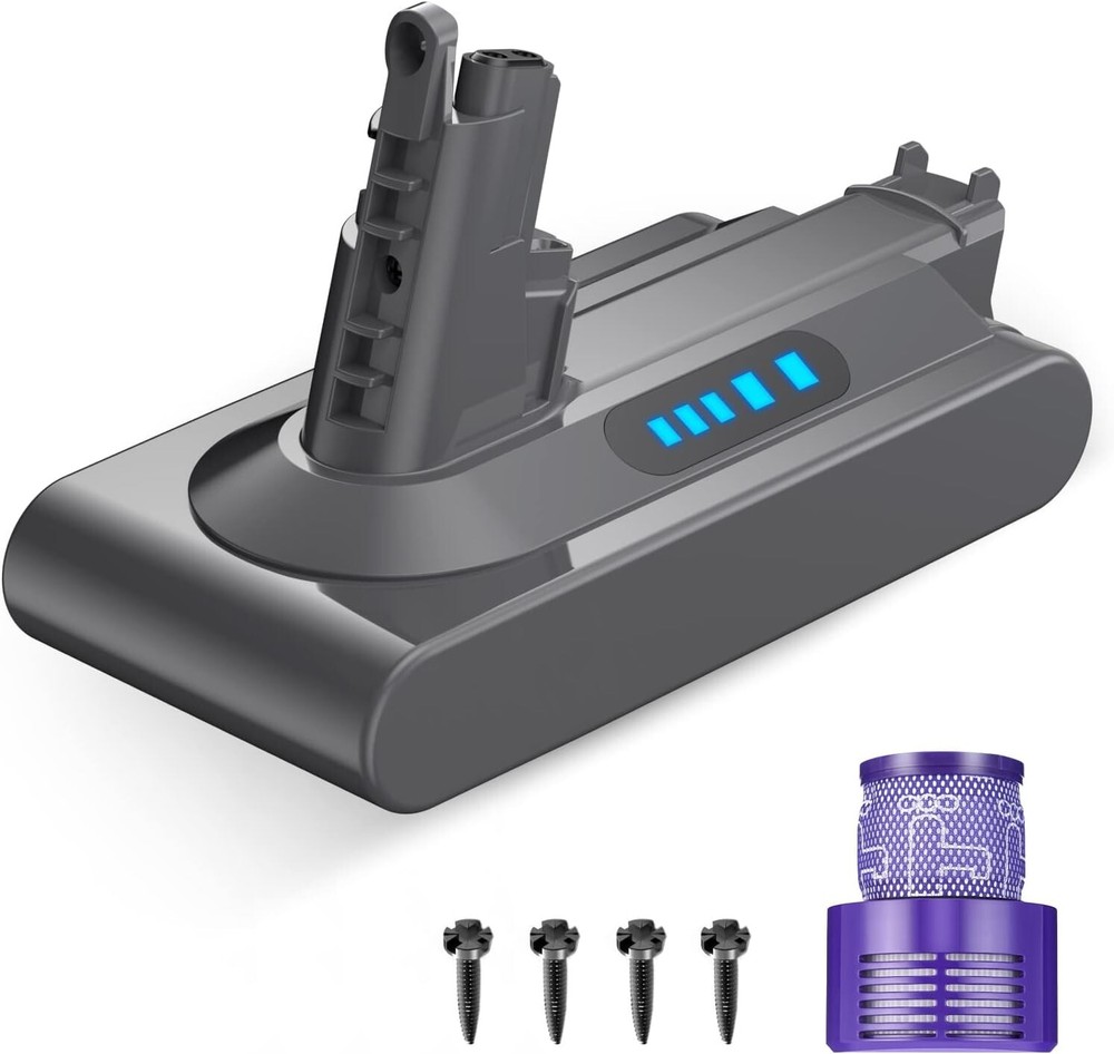 Rechargeable 25.2V Lithium-Ion Battery for V10 Vacuum Models - 12-Month Service