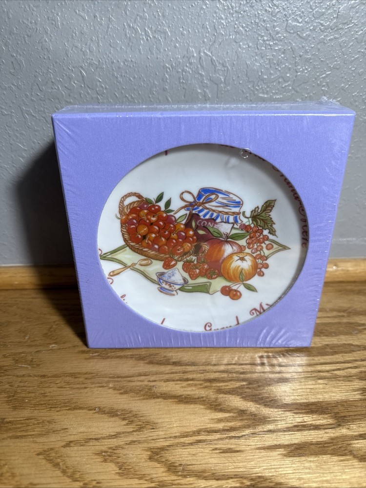 PHILIPPE DESHOULIERES Cocktail 6” Plates Limoges France  NEW Sealed