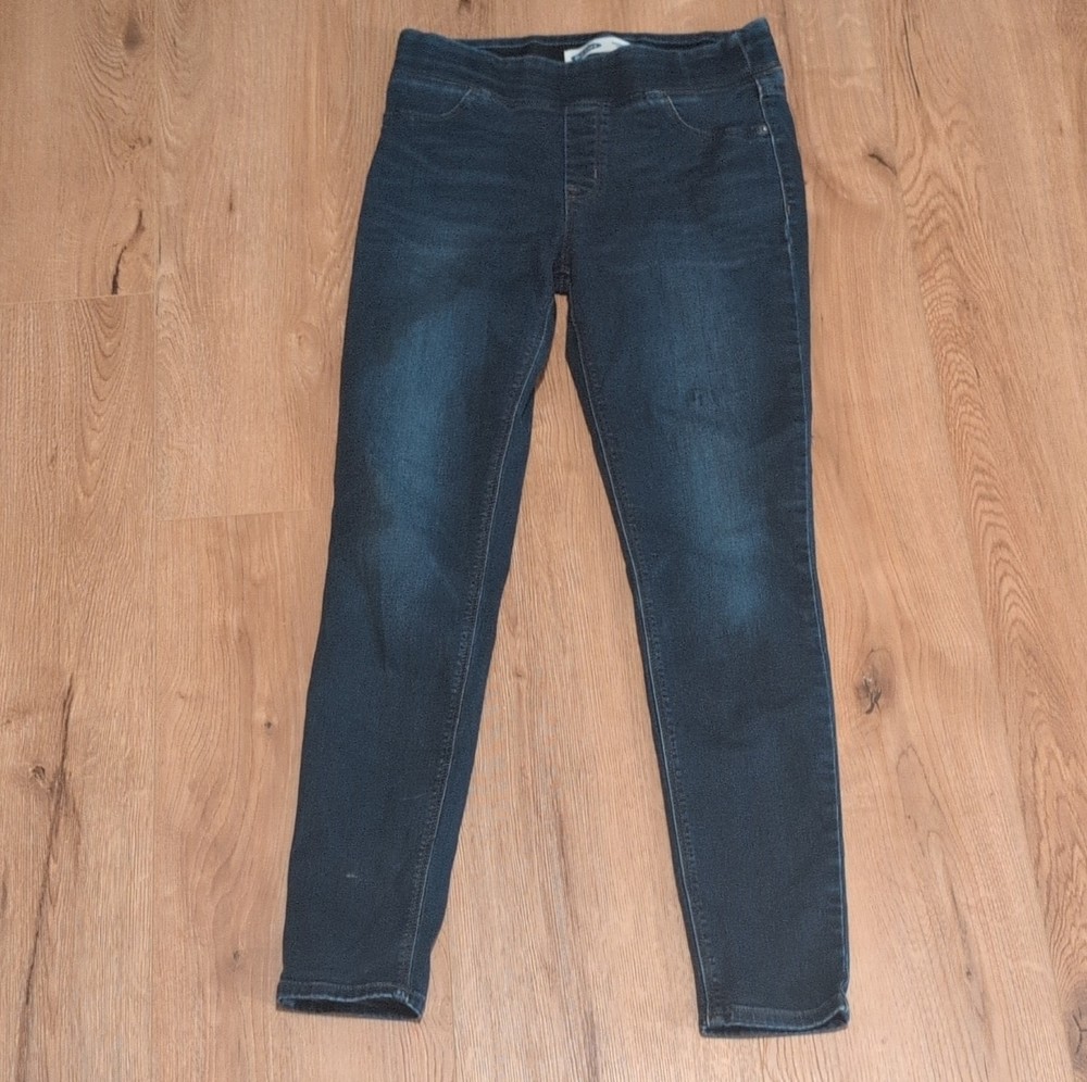 Old Navy Rockstar Jeggings Ankle Dark Blue Women's Size 8 Solid Denim