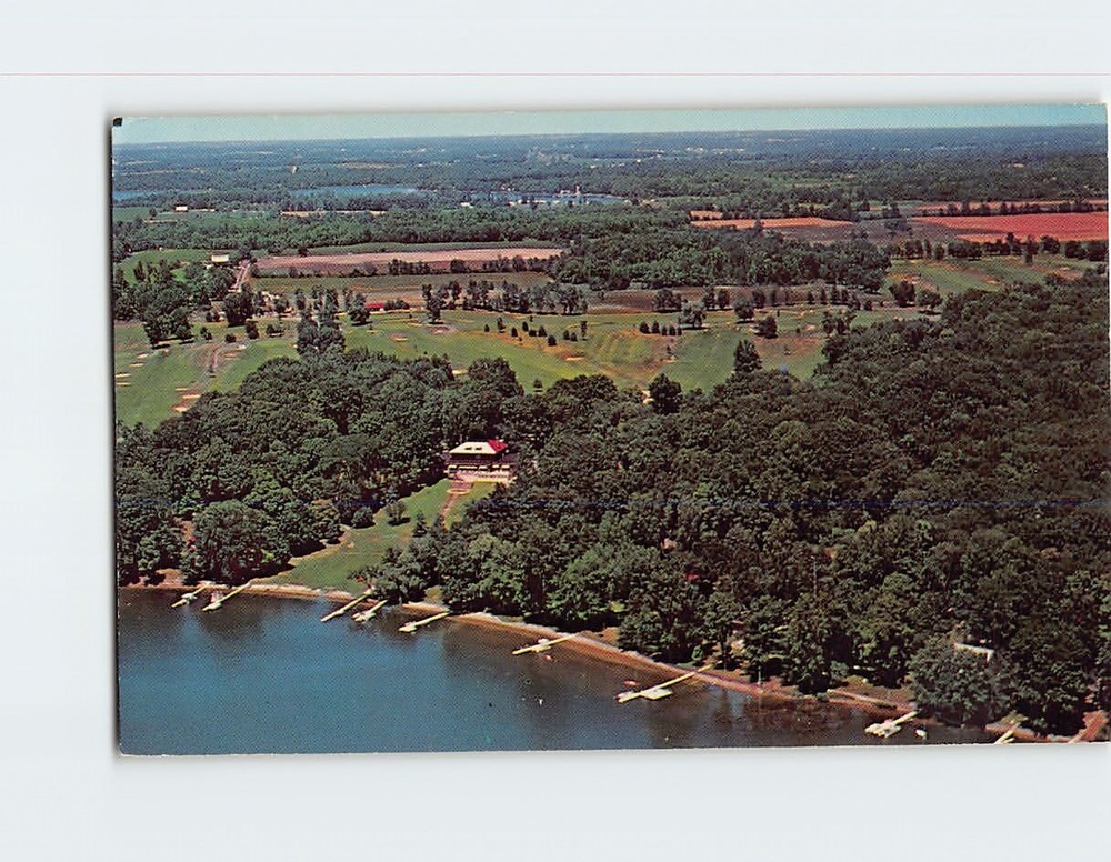 Postcard Tippecanoe Country Club and Golf Course Tippecanoe Lake Indiana USA