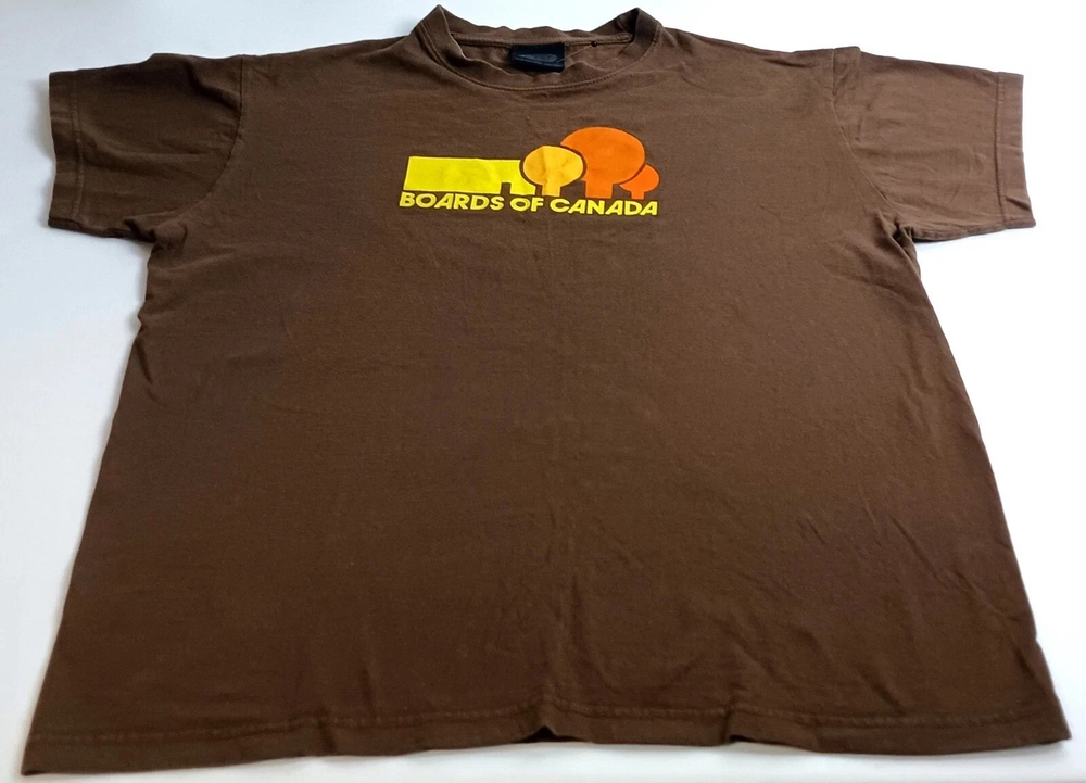 Boards of Canada Band Logo Dark Chocolate Cotton T Shirt Full Size S-5XL QA1781