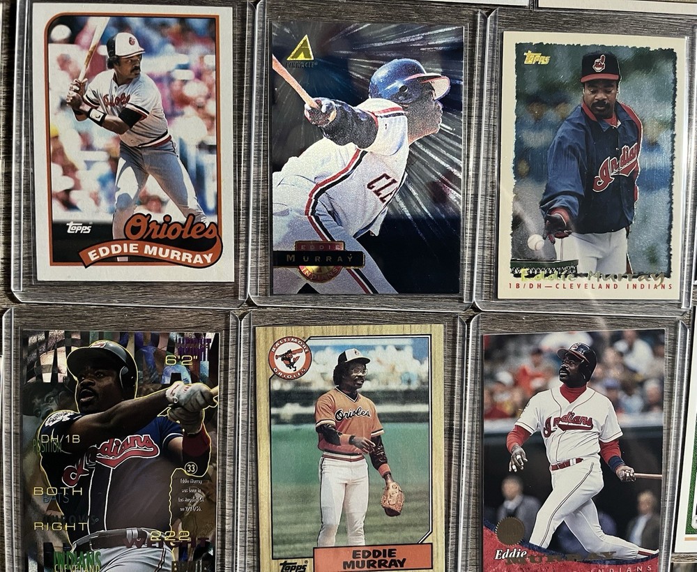 HOF Eddie Murray 61 Card Lot!! All Cards Comes With Sleeves Or Top Loaders!!