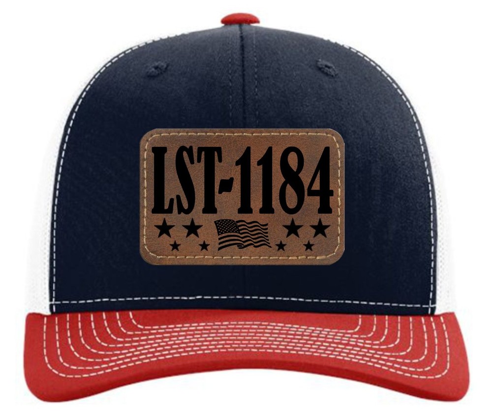 Uss Frederick Lst-1184 Ship Hat Cap. Us Navy. New. Leather.