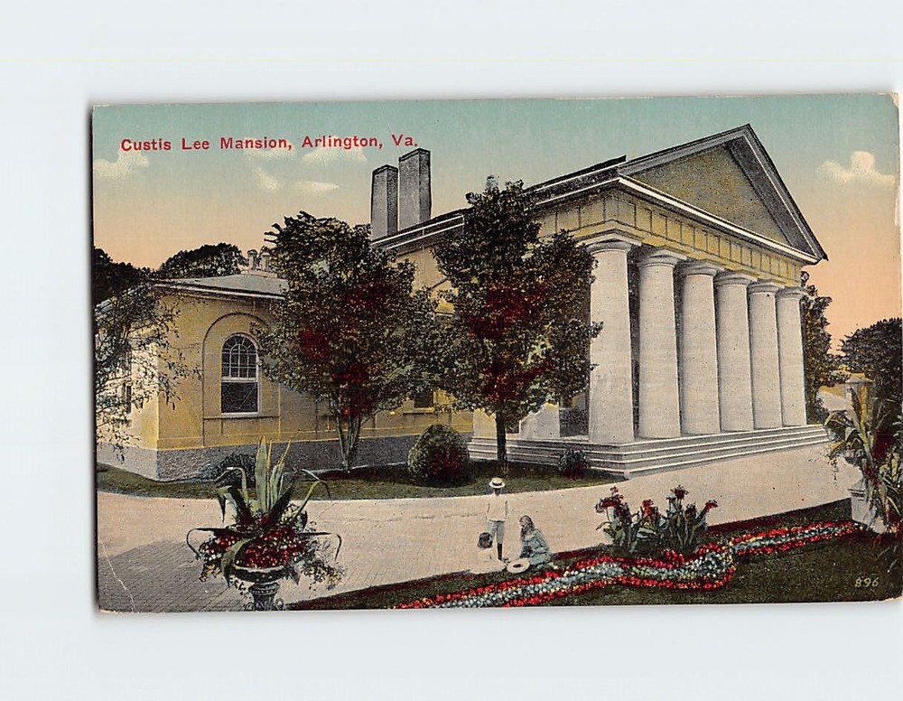 Postcard Curtis-Lee Mansion Arlington Virginia USA