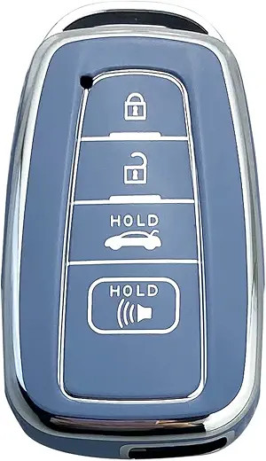 Key Fob Cover Case Compatible with 2019-2023 Camry RAV4 Highlander Corolla 4unn