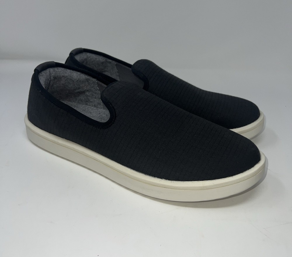 Allbirds Wool Lounger Men's Size 13 Black Slip On Water Repellent Sneakers