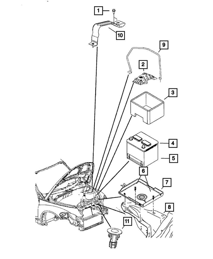 Mopar 05033189AD Alternator Belt Tensioner Assembly