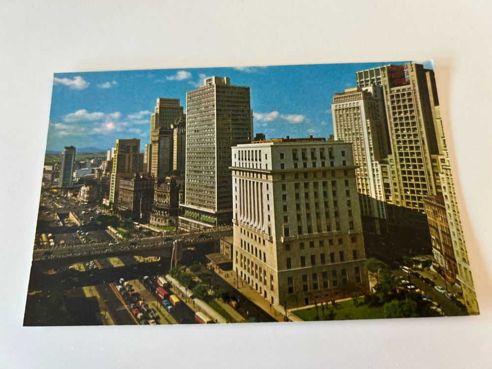 Vista Parcial do Vale do Anghangabau Sao Paulo Brasil Brazil Postcard