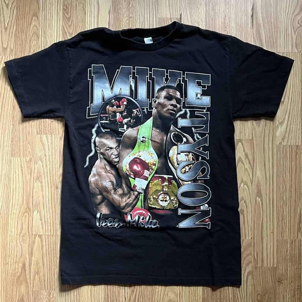 Mike Tyson Graphic T Shirt Mens Medium Black Iron Mike Boxing Heavy