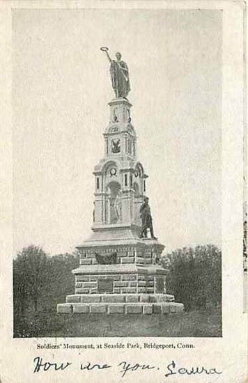 CT, Bridgeport, Connecticut, Soldiers Monument, Seaside Park