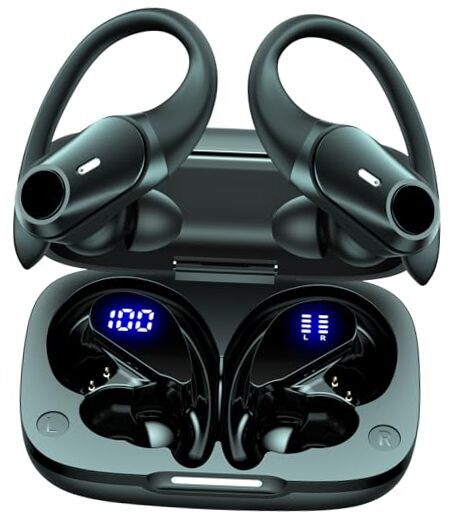 Ear Buds Wireless Earbuds Over Ear Bluetooth Headphones with 80H Playtime