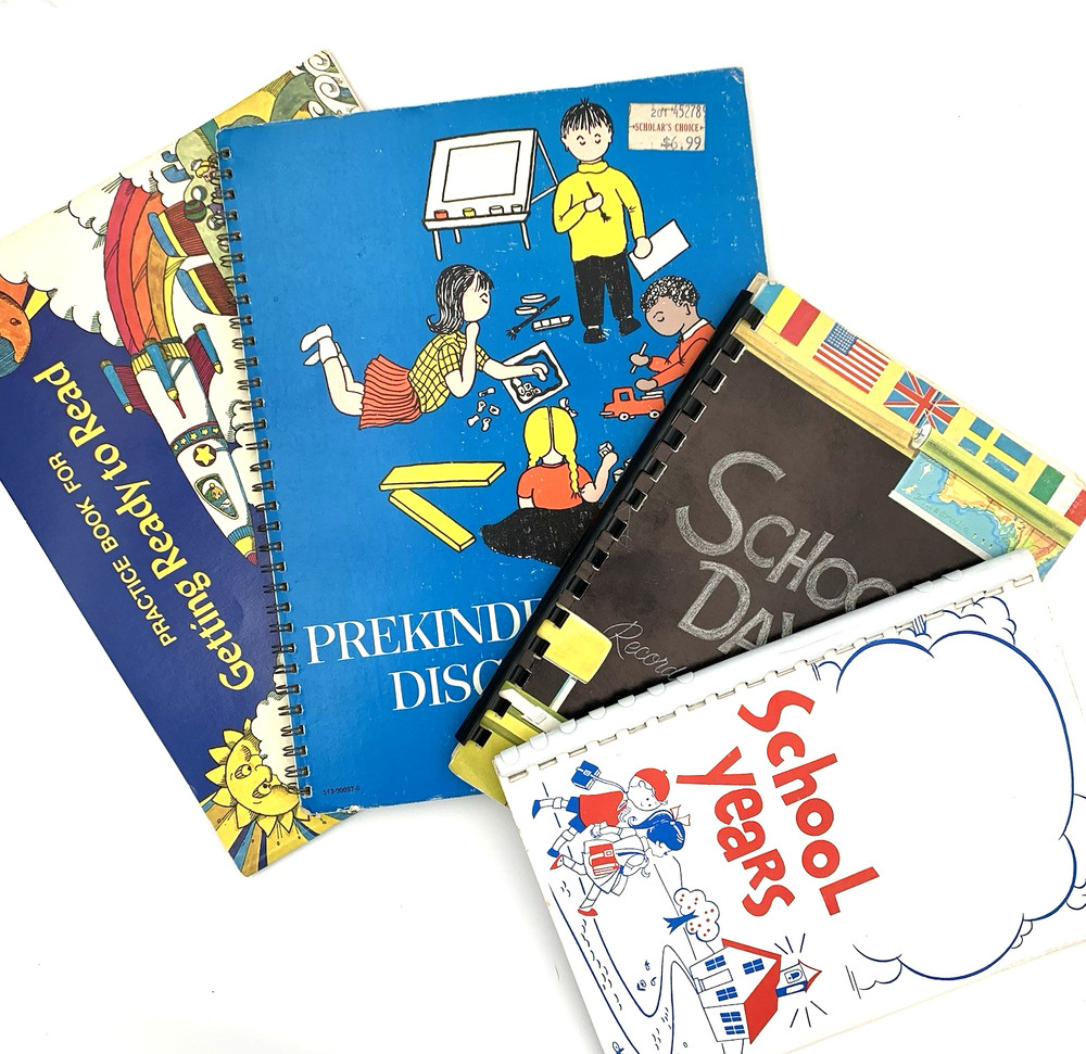 Children’s Vintage School Learning Bundle(Lot of 4) Read Write Kindergarten Kids