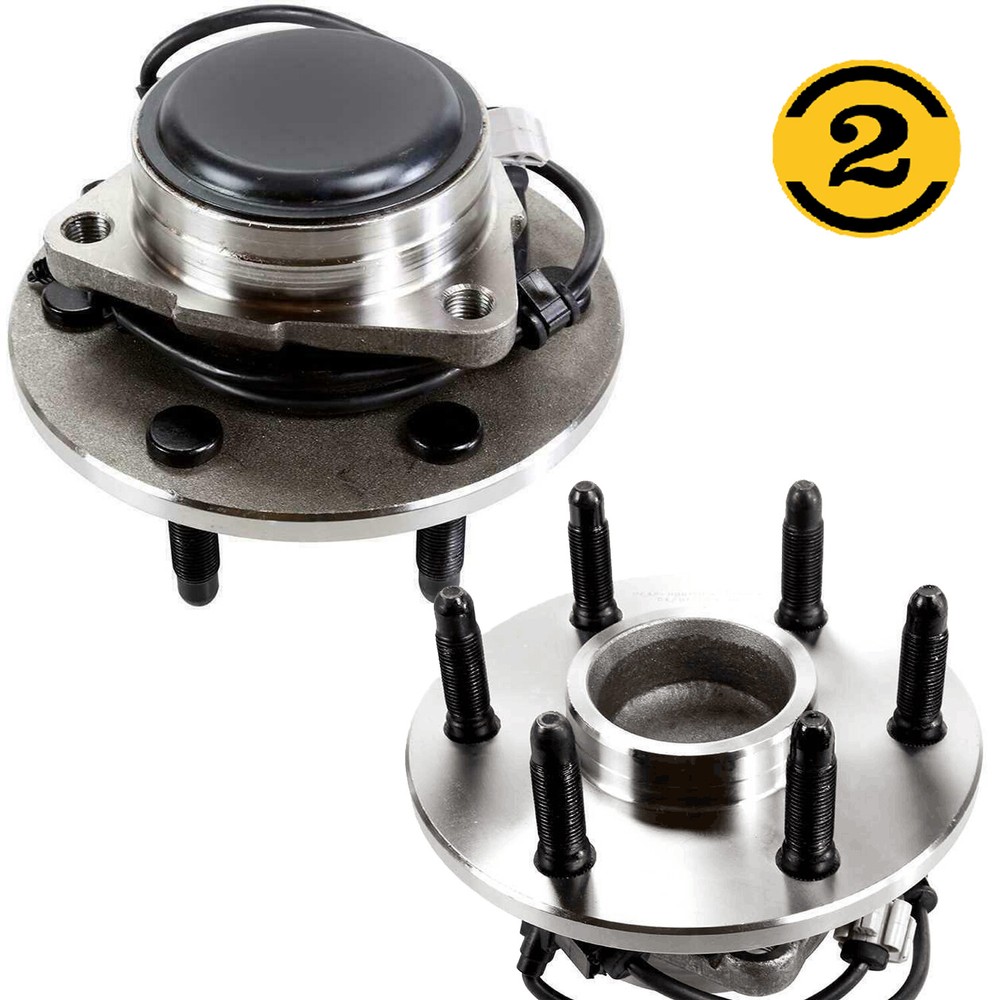Chevy Silverado GMC Sierra 1500 Yukon Front Wheel Bearing Hubs Pair H22 NJ