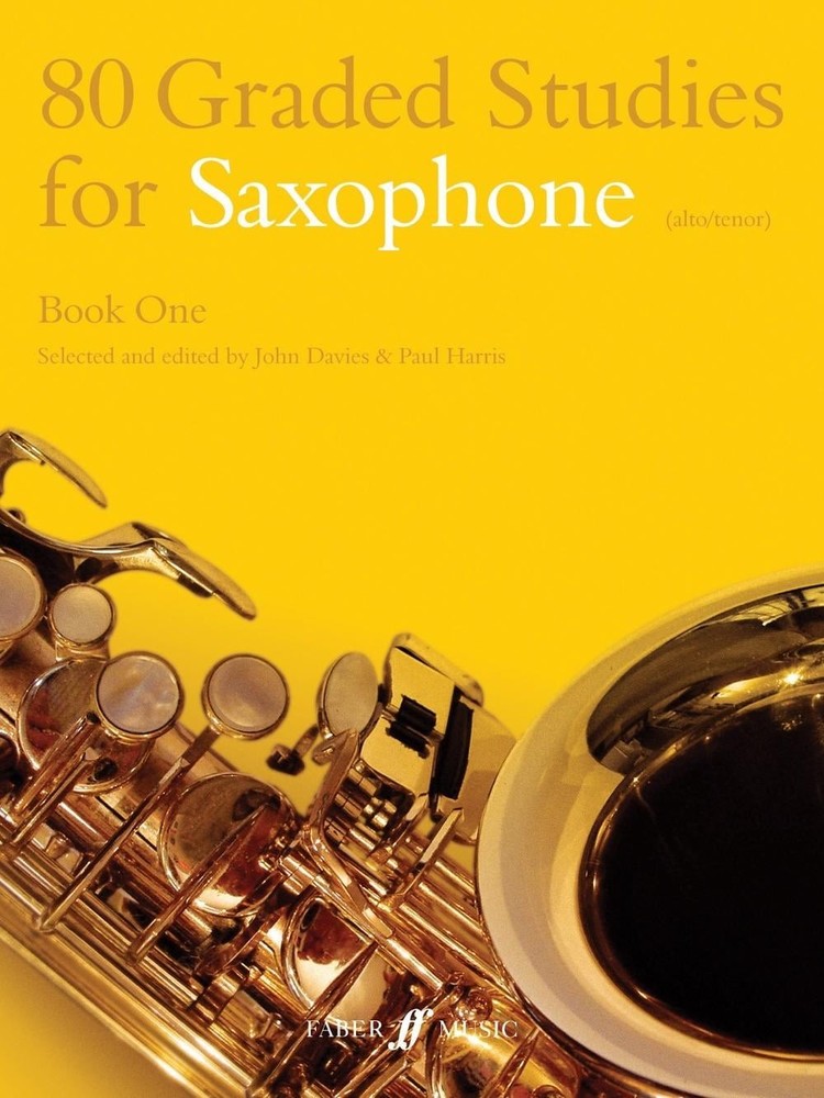 80 Graded Studies for Saxophone Book One by John Davies (English) Paperback Book
