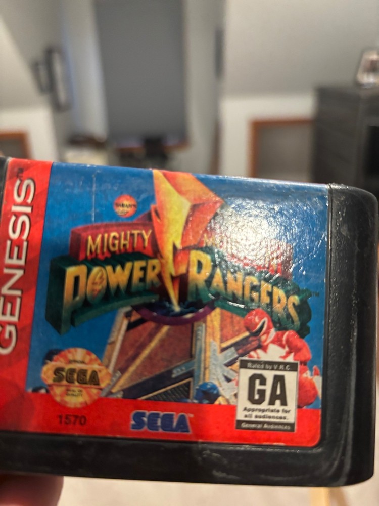 Mighty Morphin Power Rangers Sega Genesis. Game cartridge only. Good condition