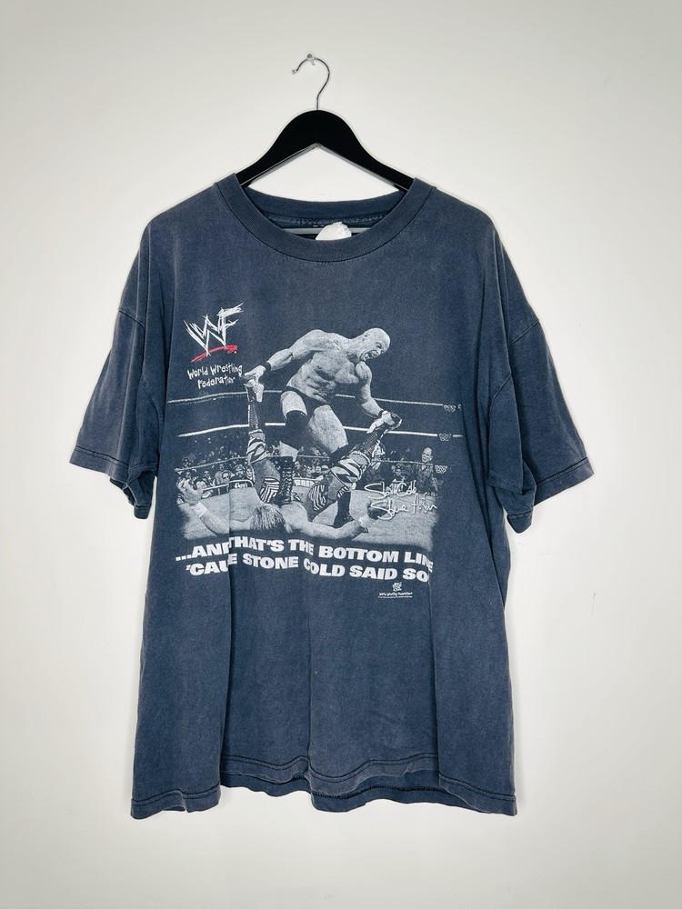 WWF Stone Cold Steve Austin T-Shirt Vintage, Size XXL Black