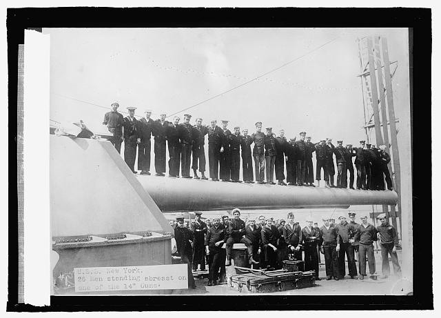 Photo:U.S.S. New York,United States Navy,USN,Sailors,Military,1909-1920