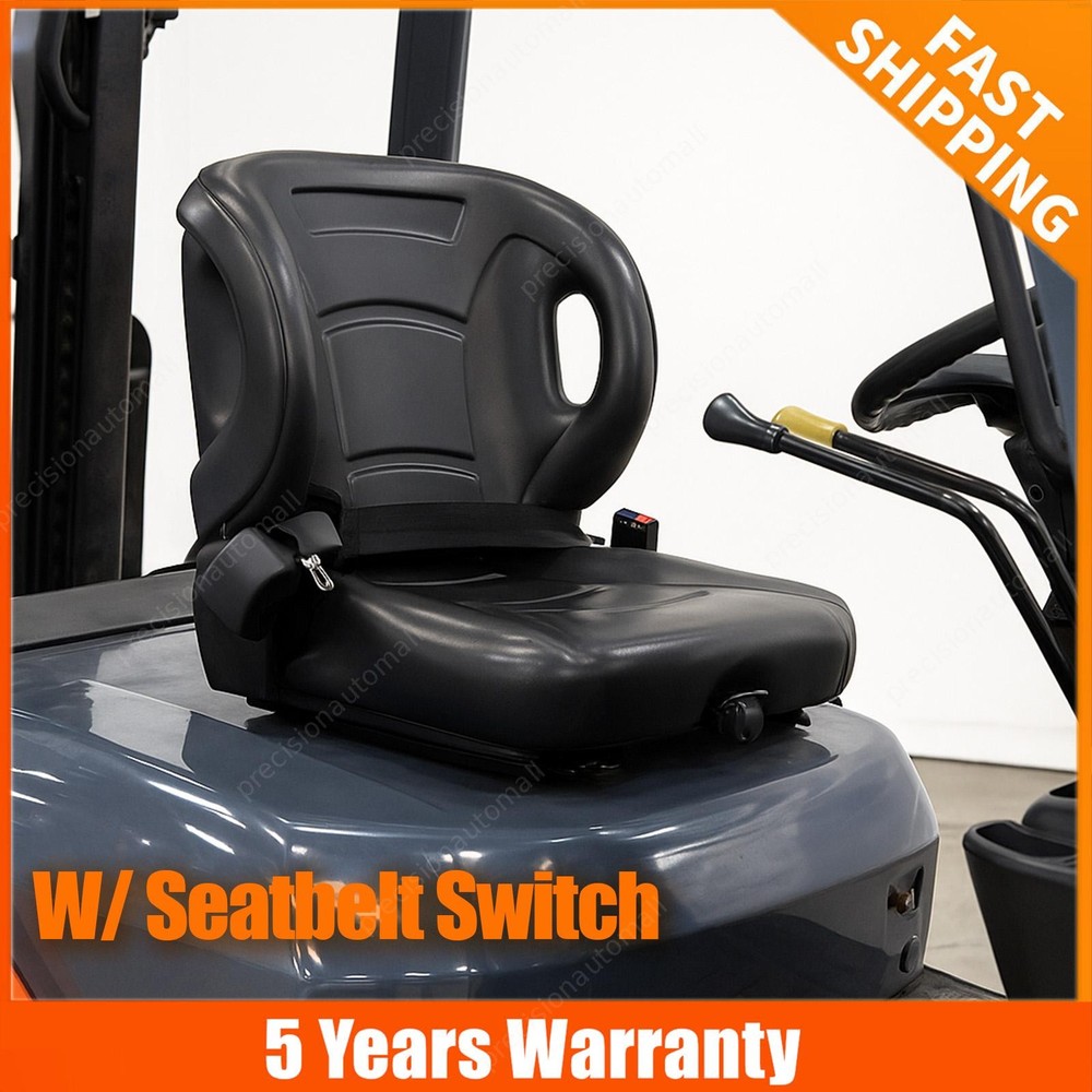 Contoured For Toyota Forklift Suspension Seat W/ Seatbelt Switch Premium Quality