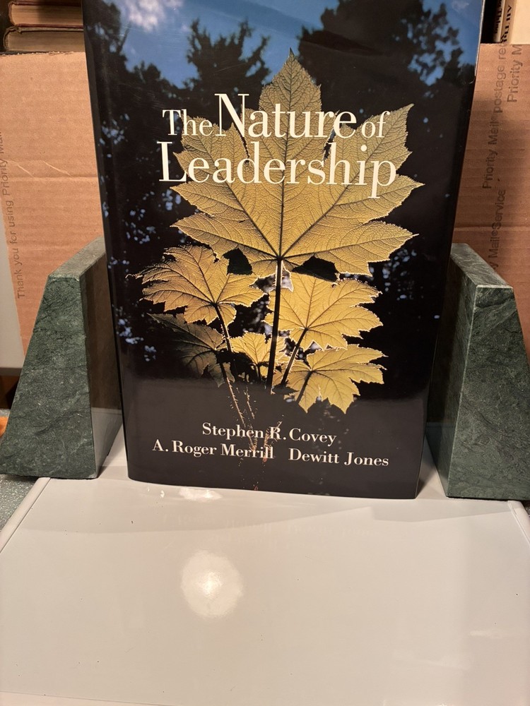 Rare SIGNED The Nature of Leadership Stephen Covey 1998 Hardcover HC