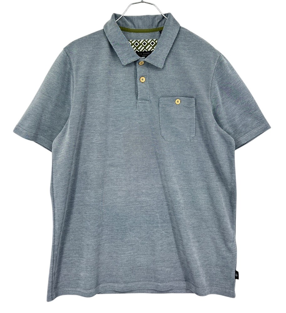 Ted Baker London Men's Gray Polo T-Shirt Size 4 - L