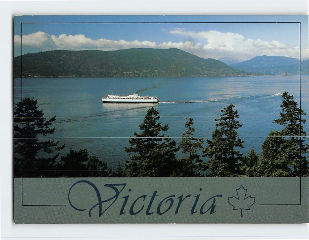 Postcard BC Ferry Cruises Through Horseshoe Bay Canada