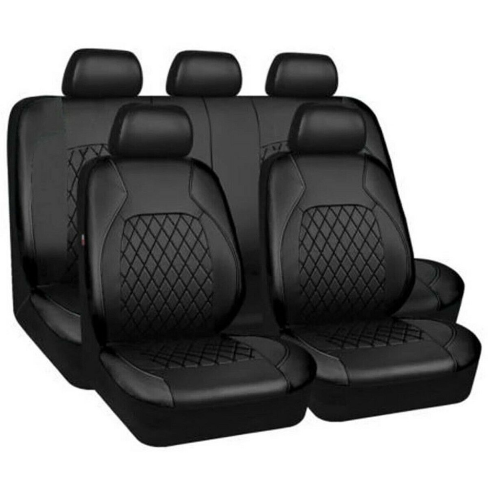 Seat Cover Leather 5-Seats Front Rear Full Interior Cushion Set FOR Acura Volvo