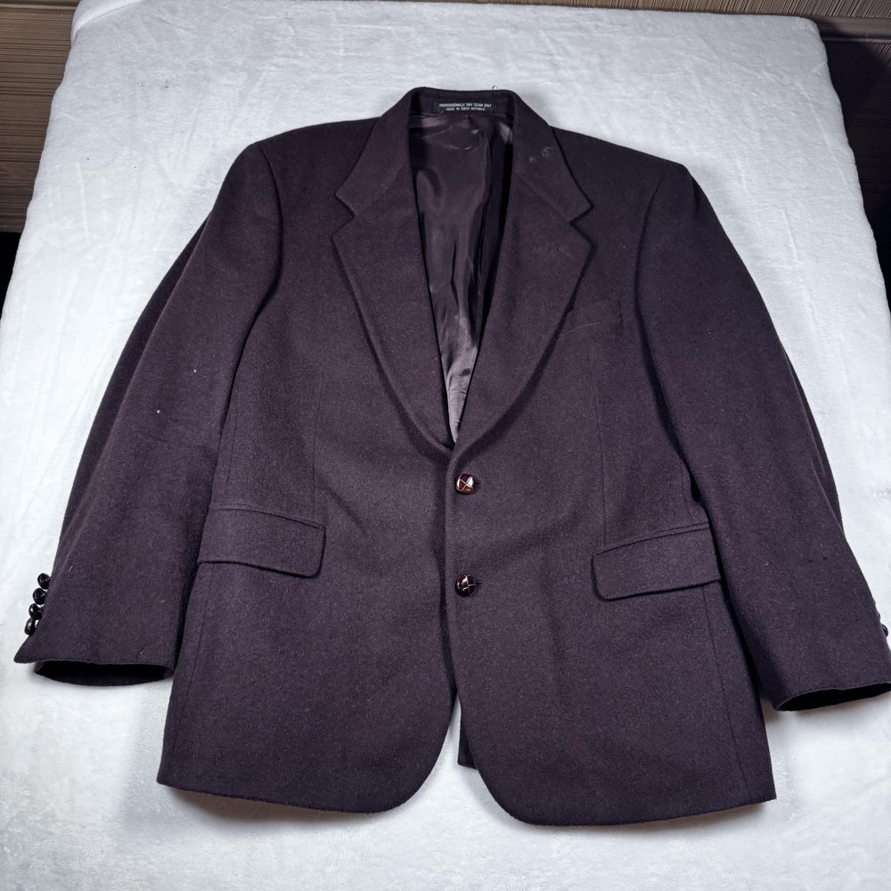 Tailors Row By Jeansgate Blazer Mens 42 Brown 100% Camel Hair Sport Coat Jacket