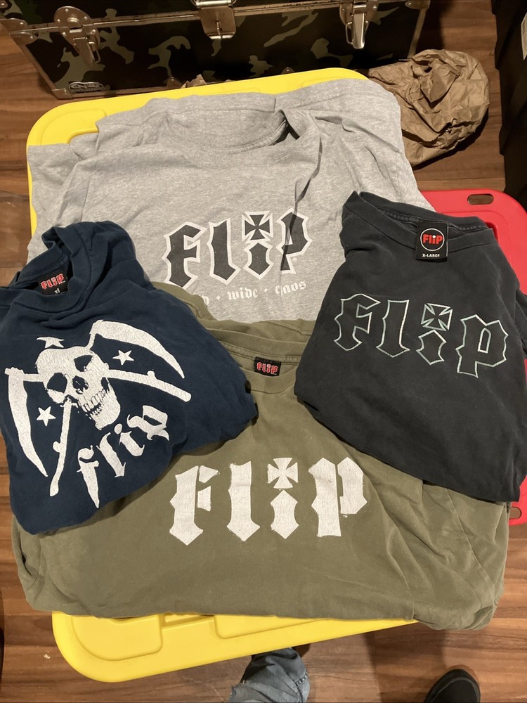 Vintage Flip Skateboards T-Shirt Lot Size Extra Large Men’s 90s