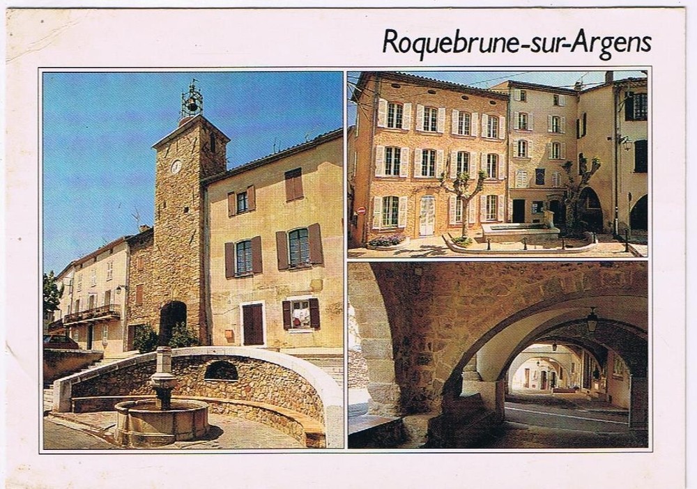 France Postcard Roquebrune Sur Argens Village