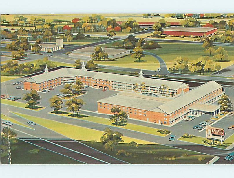 Unused Pre-1980 RAMADA INN MOTEL Topeka Kansas KS u2831@