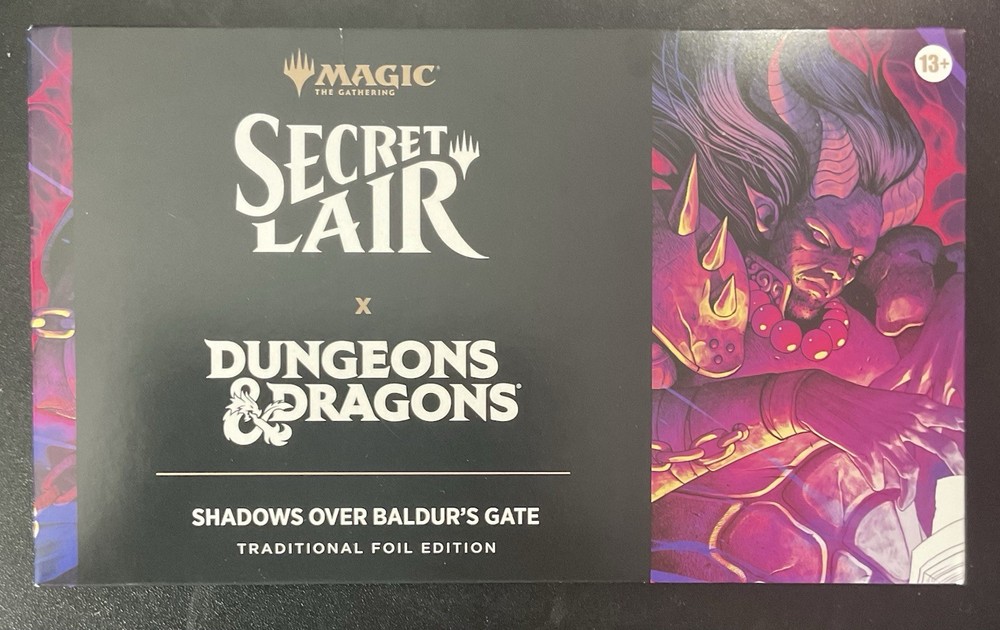 Magic: The Gathering Secret Lair D&D Shadows Baldur's Gate Foil Box