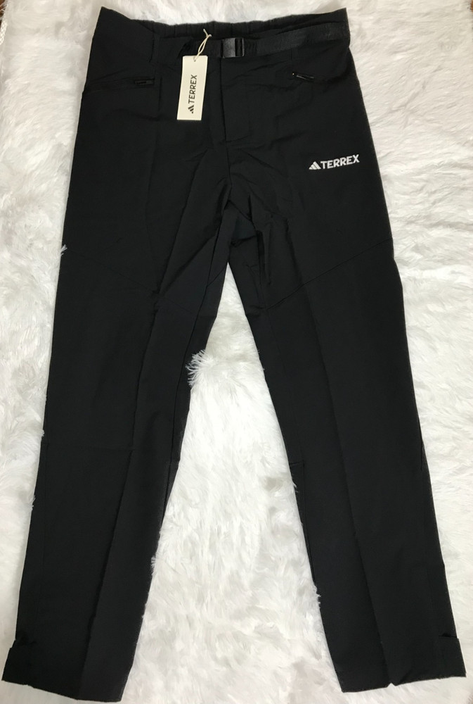 adidas Terrex Men's Size 36xL30 Black Webbing Belt Hiking Xperior Pants $120 NWT