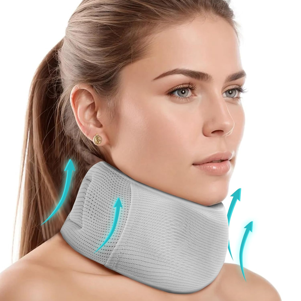 Ice Silk Neck Brace - Soft, Breathable Cervical Collar for Pain Relief & Posture