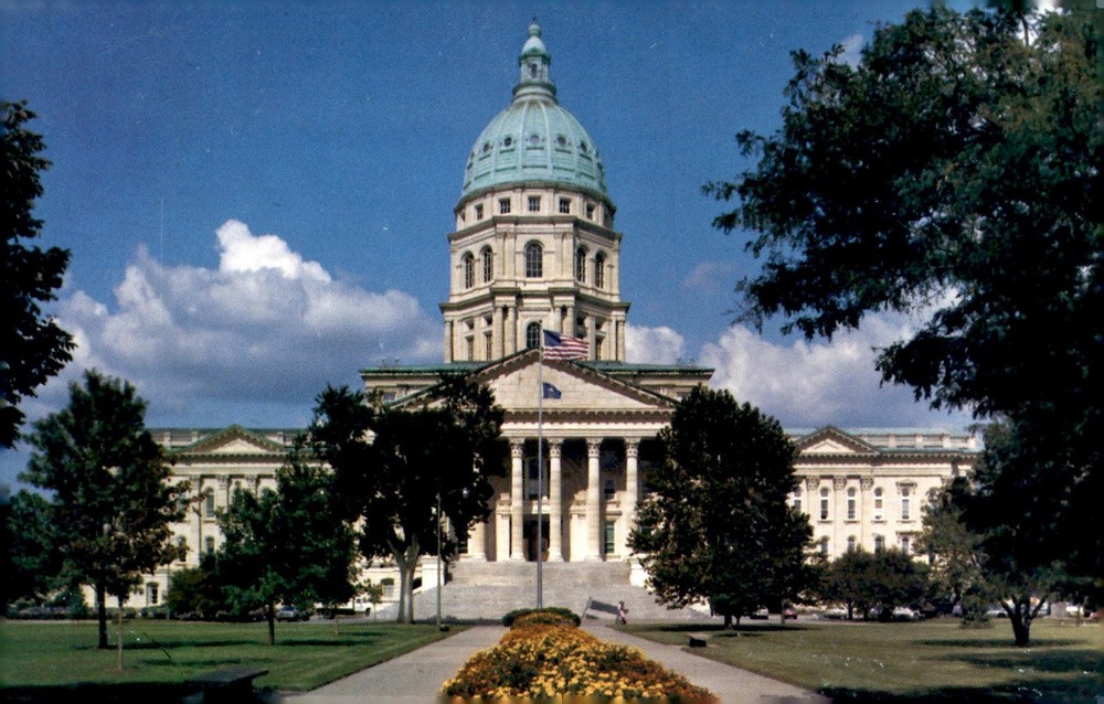 Kansas Capitol, Topeka, 1866-1903 Postcard