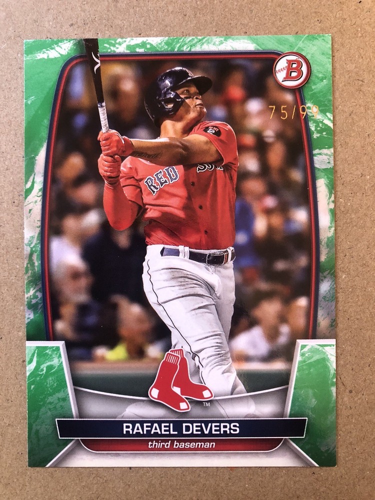 2023 Bowman Green Pattern Rafael Devers #31 /99 SF Giants