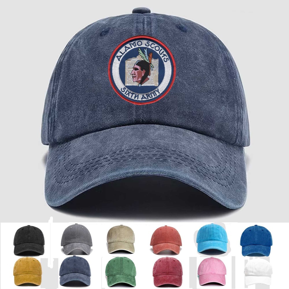 Custom Embroidered Hat 6th Army - Alamo Scouts, Veteran Cap, Trucker Hat, Gift
