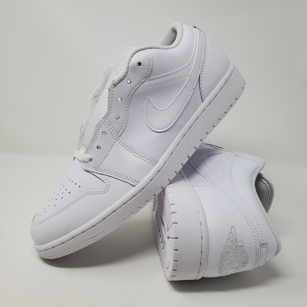 Nike Air Jordan 1 Low Triple White 553558-136 Men's Size 12