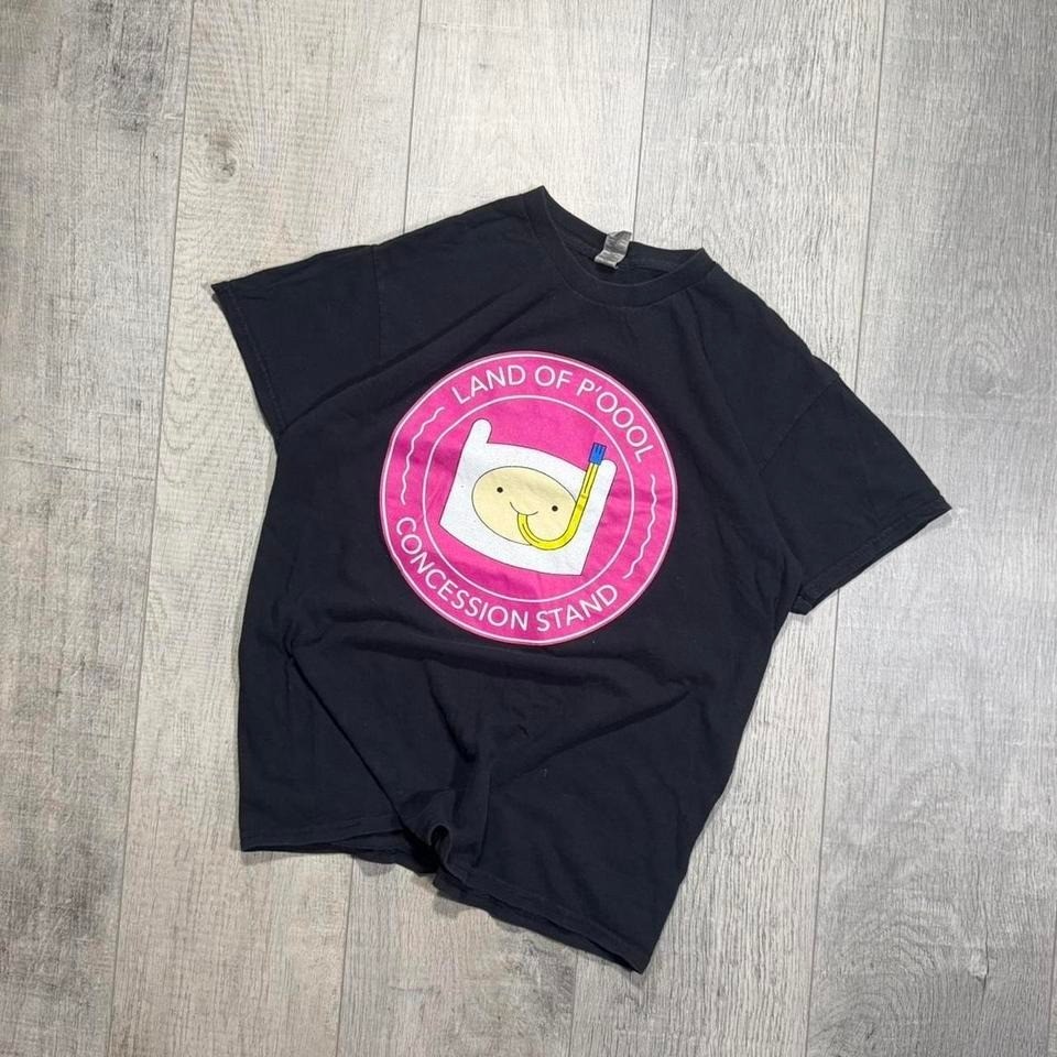 Rare vintage 2000 style adventure time Cartoon Network crew worker T-shirt