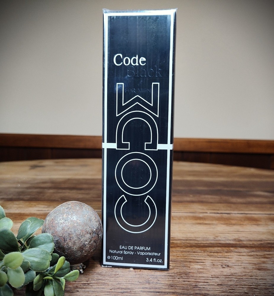 Men's Fragrance Couture- Code Black Eau de Parfum natural spray 3.4 fl oz/100 ml