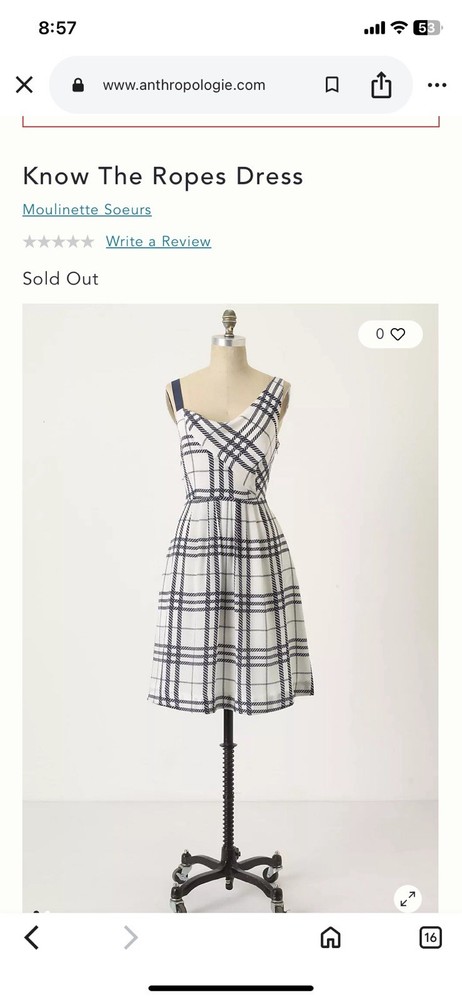 Anthropologie Moulinette Soeurs Women's Dress Size 8