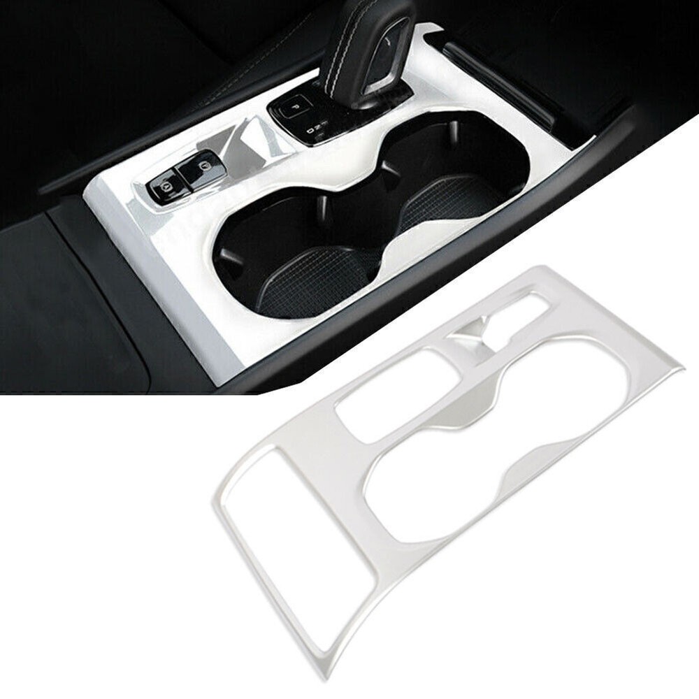 Matte Silver ABS Gear Shift Panel Trim for Volvo XC40 2018-2020-image