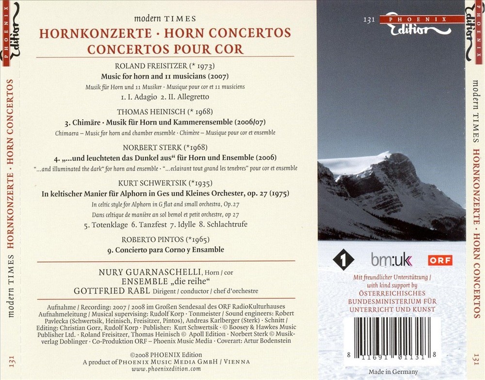 Nury Guarnaschelli Horn Concertos New Cd