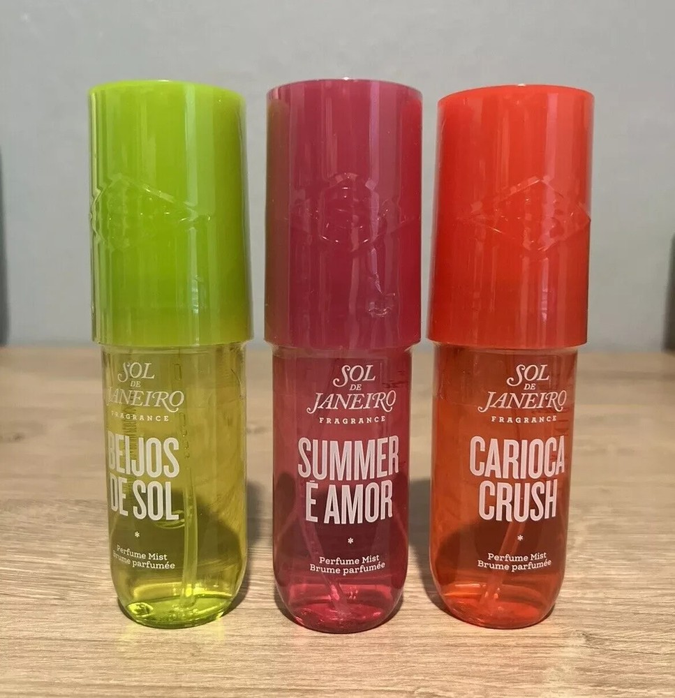 Sol de Janeiro Carioca Crush Summer E Amor Beijos 3-Piece Perfume Mist Set 2024 Sealed