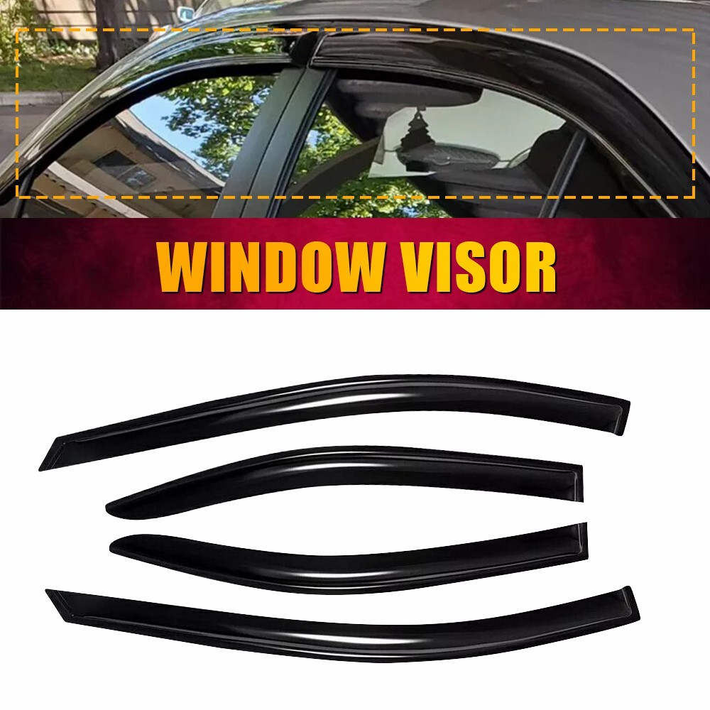 For 20-Up Toyota Corolla Sedan MUGEN Tape-On Side Window Visors Rain Deflectors
