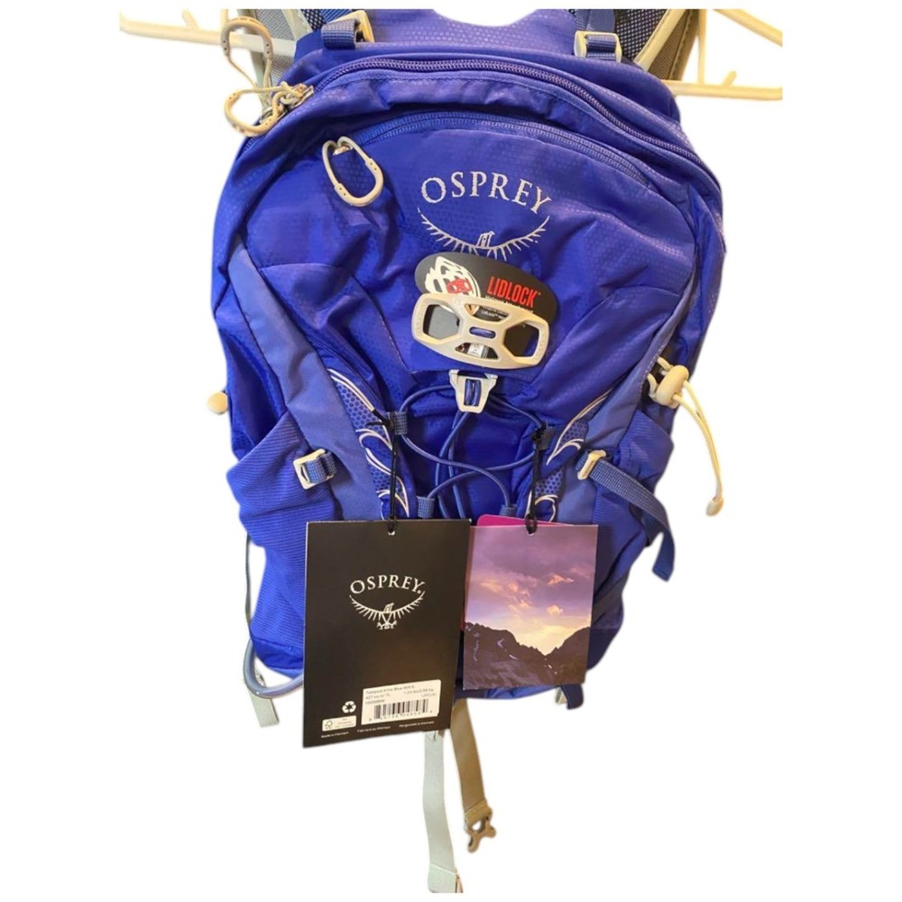 Osprey Tempest 9 Womens Hiking Backpack XS S Blue Mesh Adjustable Straps Lightweight Daypack