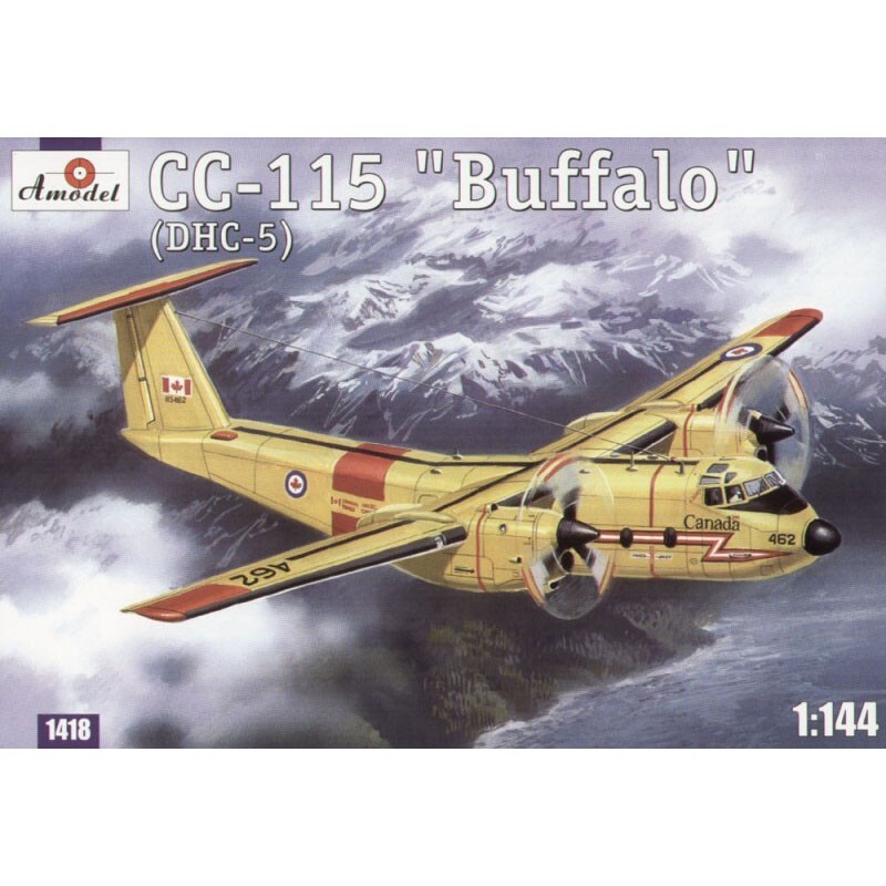 1:144 CC-115 Buffalo Canadian AF Plastic Model Aircraft Kit by Amodel 1418
