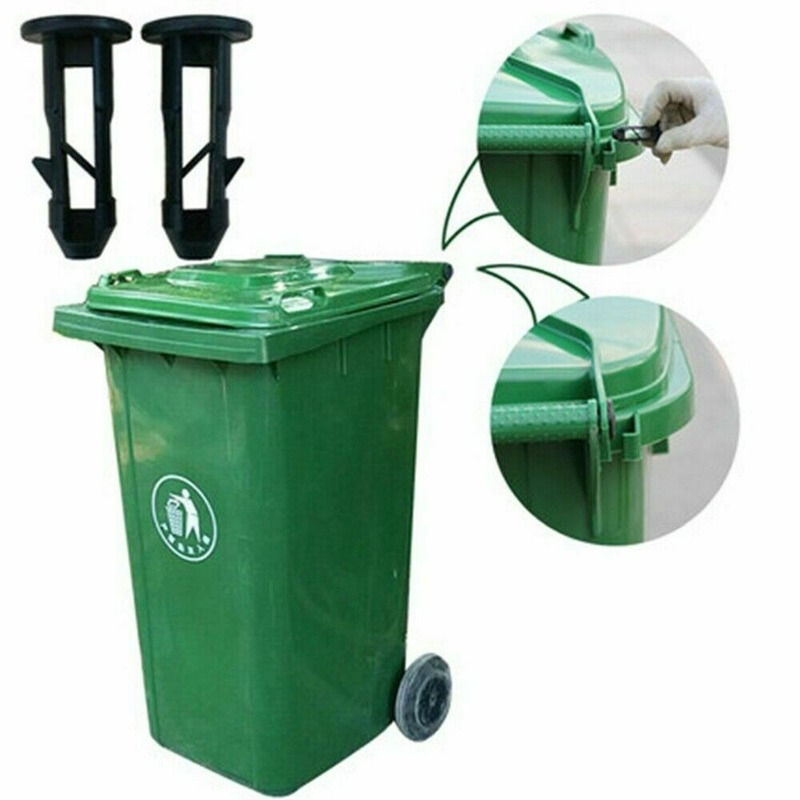 Plastic Plug Link Fixing Strong Wheelie Bin Lid Hinge Pin Pins 65mm x 18mm 2Pcs