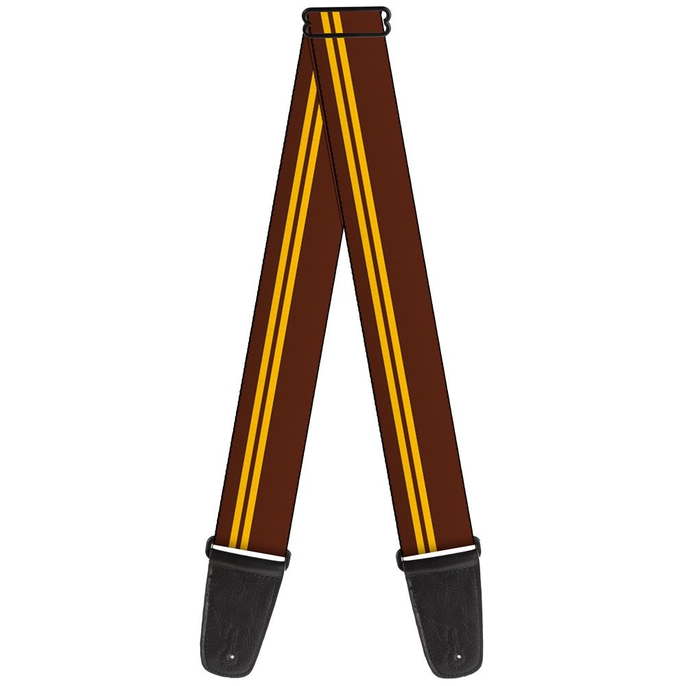 Guitar Strap - Racing Stripe Brown/Gold ACC NEWAnother great item from Rarewaves USA | Free delivery!