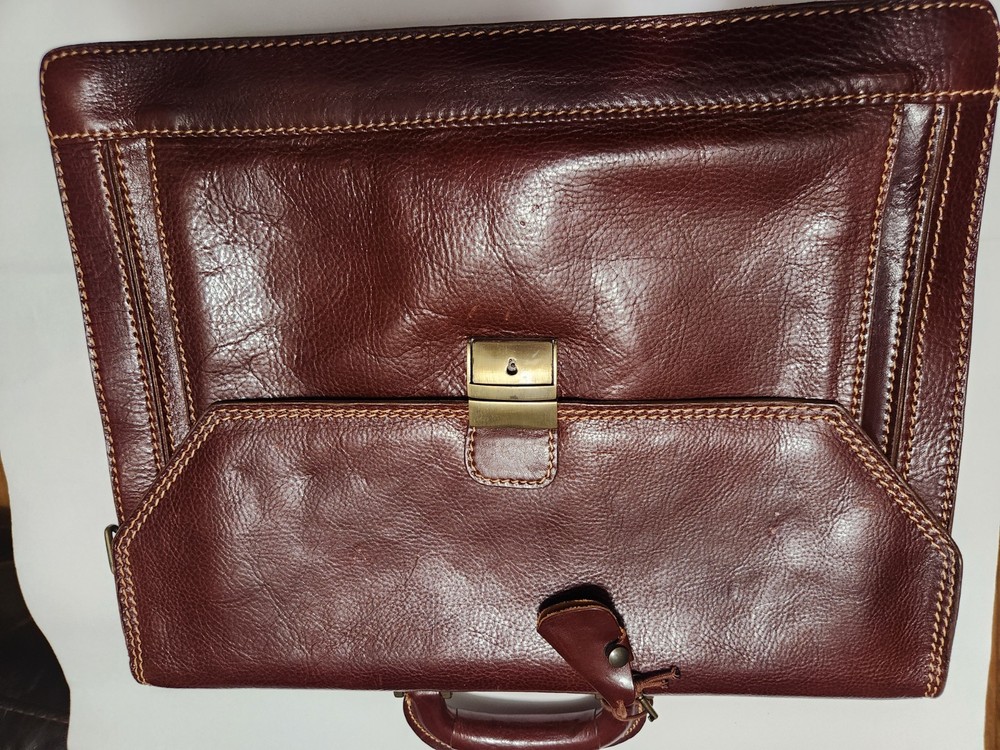 Floto Venezia Briefcase Italian Leather with key and strap