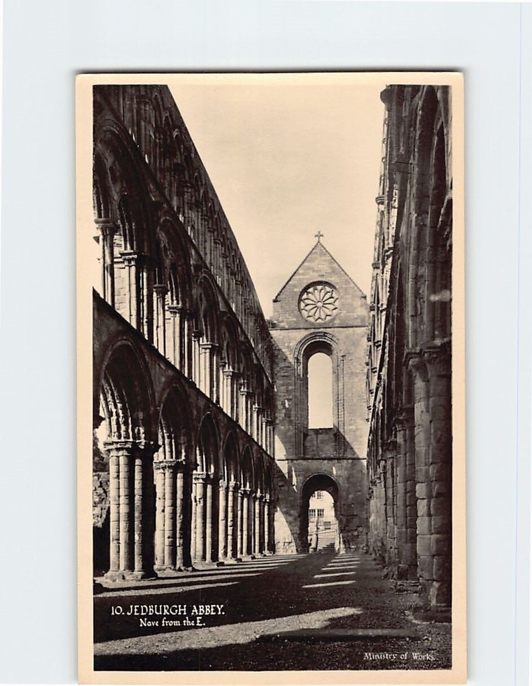 Postcard Jedburgh Abbey Scotland
